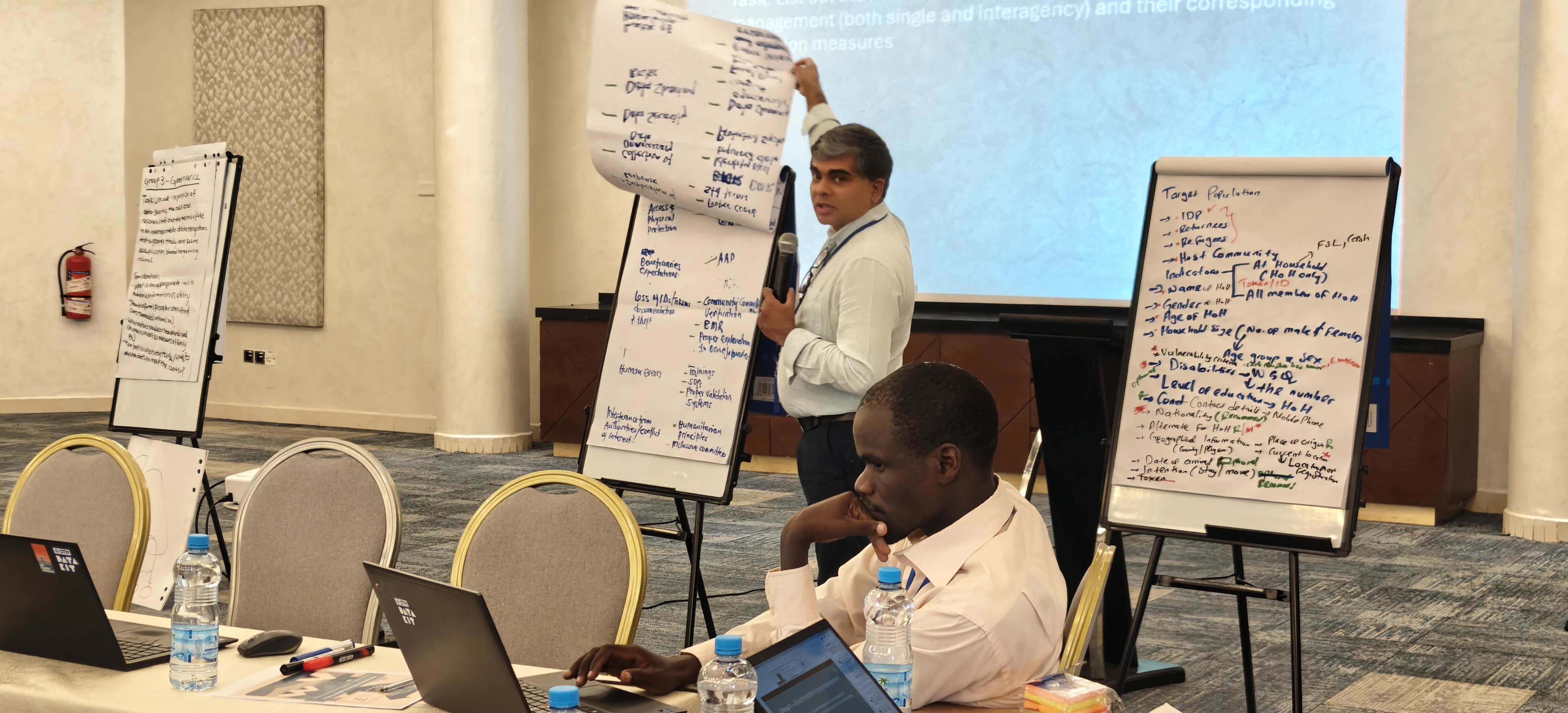 Kumudu from OCHA presenting on DPIA